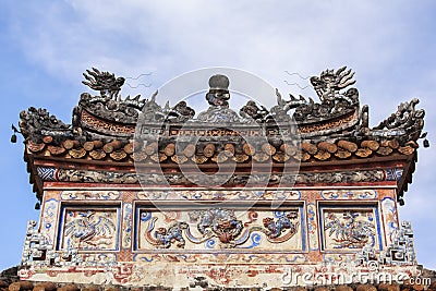 Tomb of Emperor Tu Duc in Hue, Vietnam Stock Photo